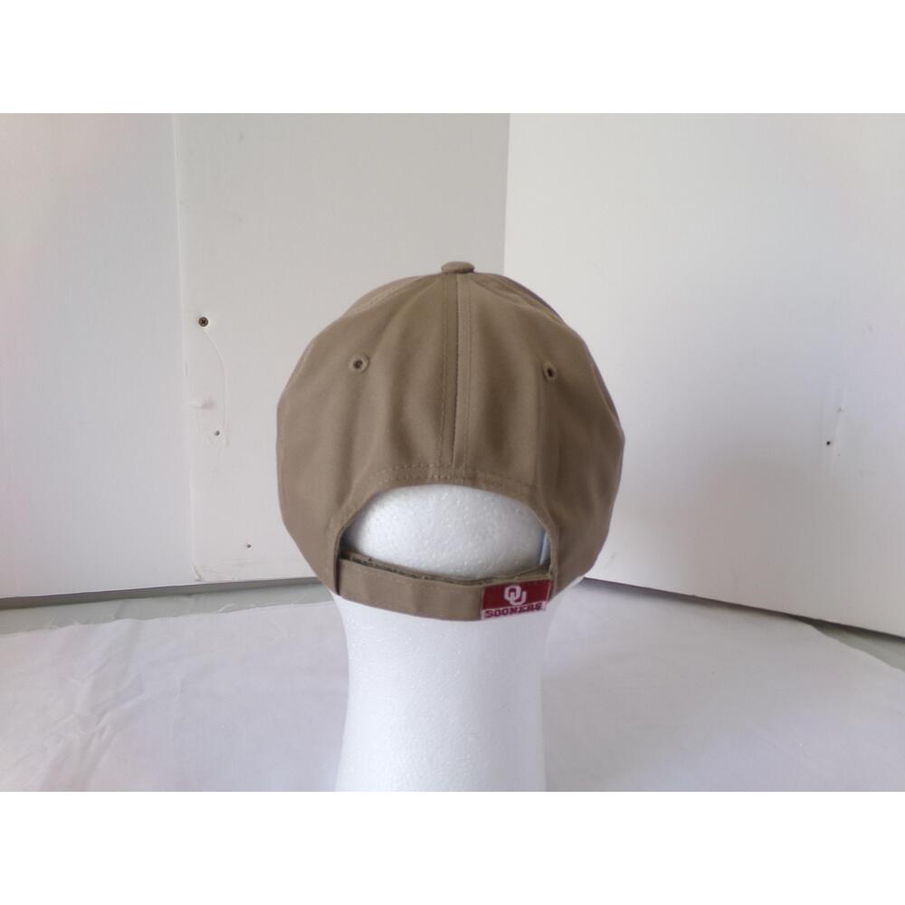 Captivating Headgear OU Sooners Tan/Beige Embroidered Logo Adjustable Cap - Picture 3 of 12